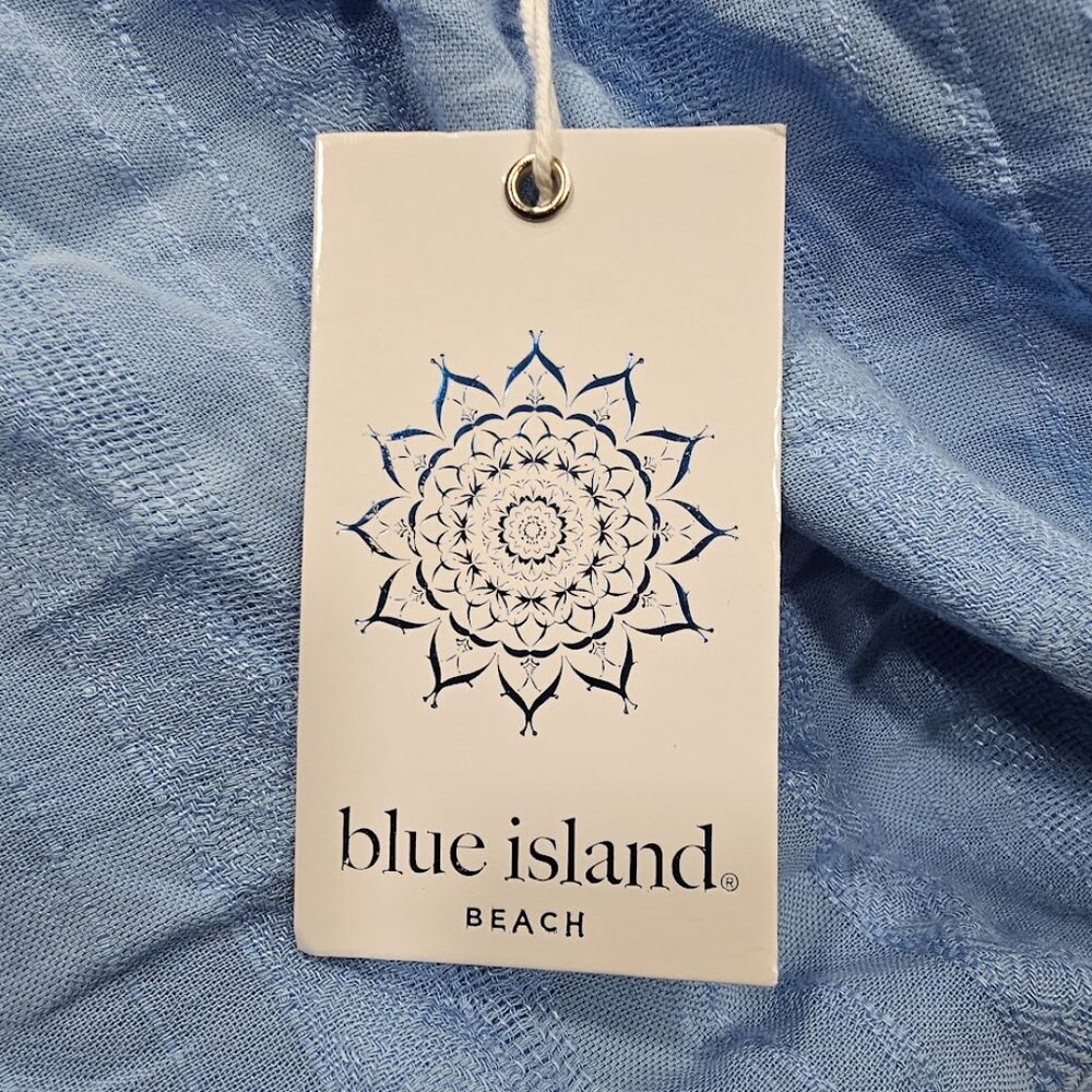 Blue Island Beach Maxi Cover-Up in Chambray Blue - Picture 4 of 6